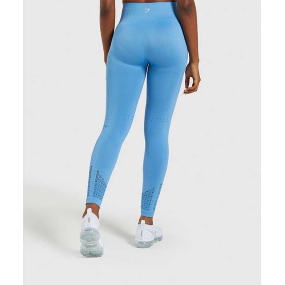 Gymshark Energy+ Seamless Leggings - Malibu Blue - Picture 2 of 8